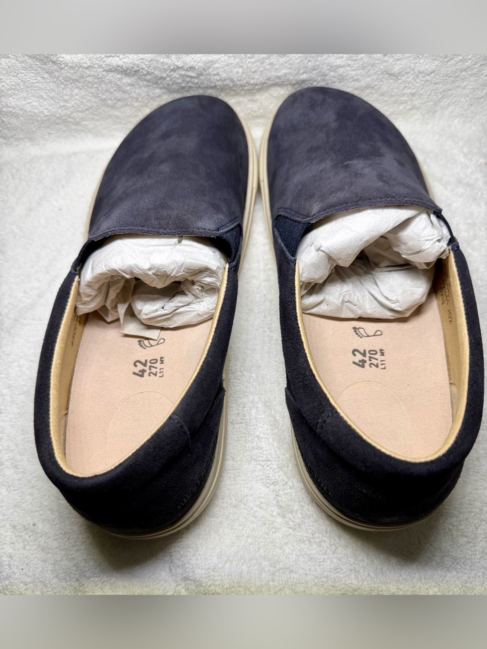 Birkenstock Oswego Suede Midnight Blue Men’s 9 Women’s 11 EU 42 Regular Fit - Picture 7 of 8